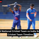 Nepal National Cricket Team vs India National Cricket Team Timeline